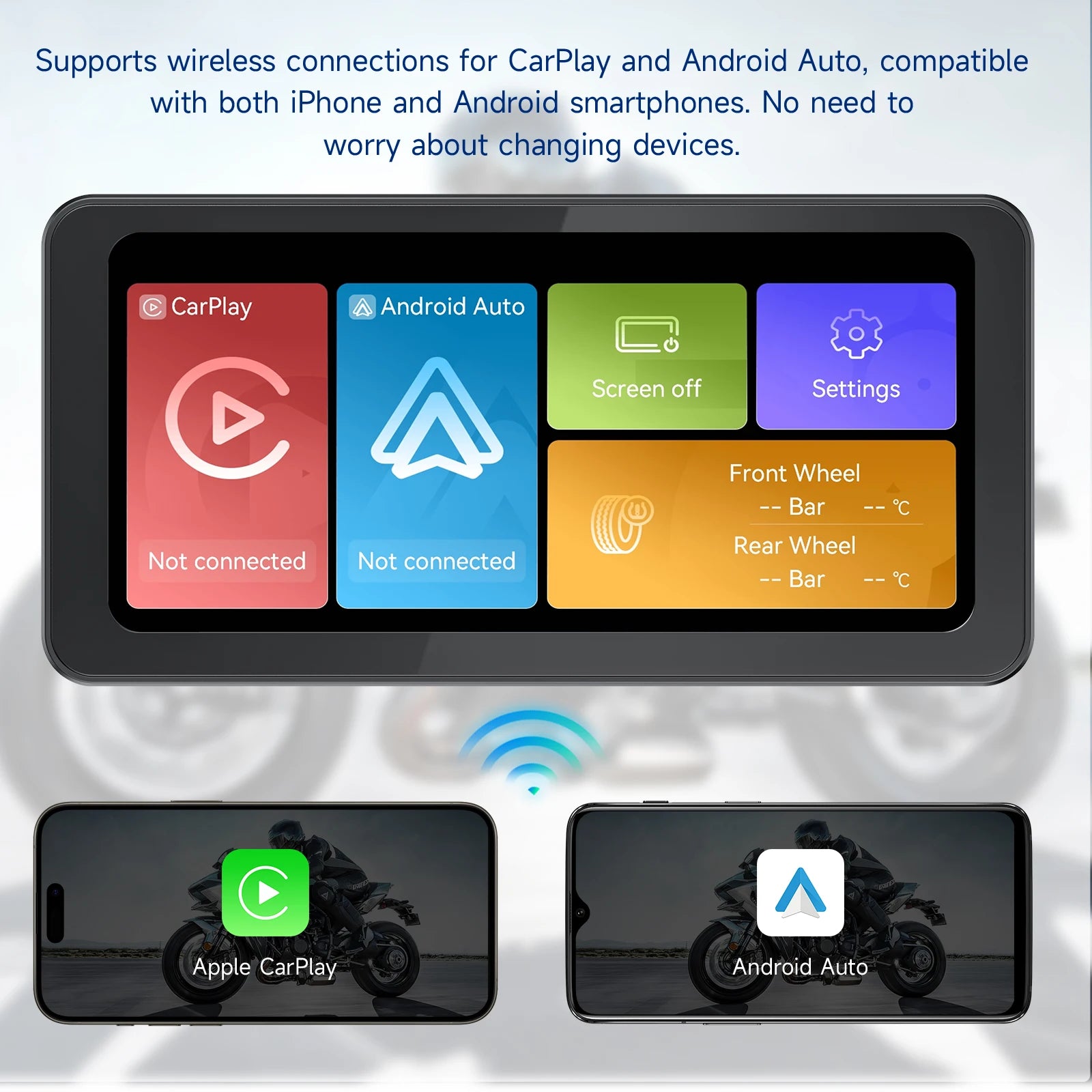 CarPlay Moto 6.25" Spedal Premium - TPMS, Antirrobo y 900 Nits