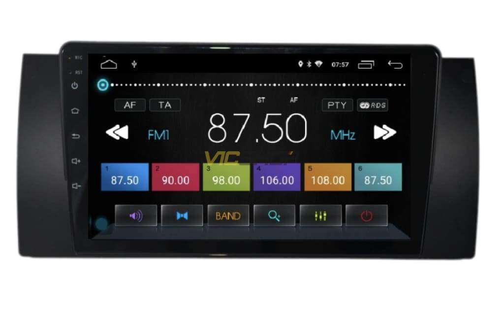 Pantalla 9´Radio Android Auto/Carplay para BMW modelo Serie X5 E53. ¡Ahora con cámara trasera de regalo!